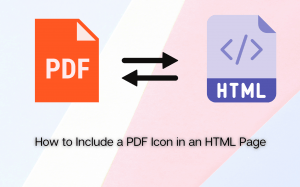 PDF icon in HTML