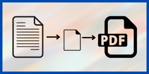 Convert a document to PDF