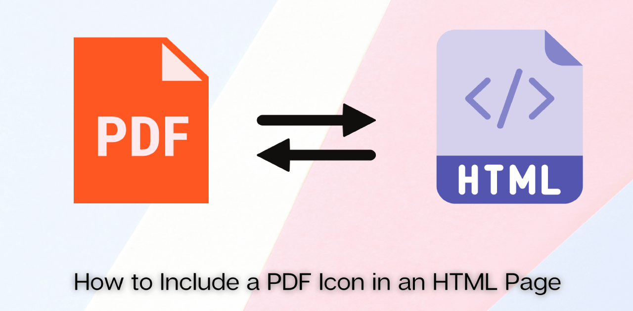 How to Include a PDF Icon in HTML Page - NoCodePdf