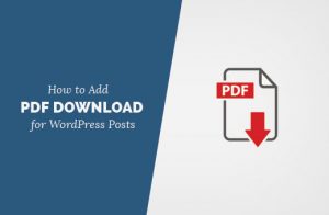 PDF Download Button in WordPress?